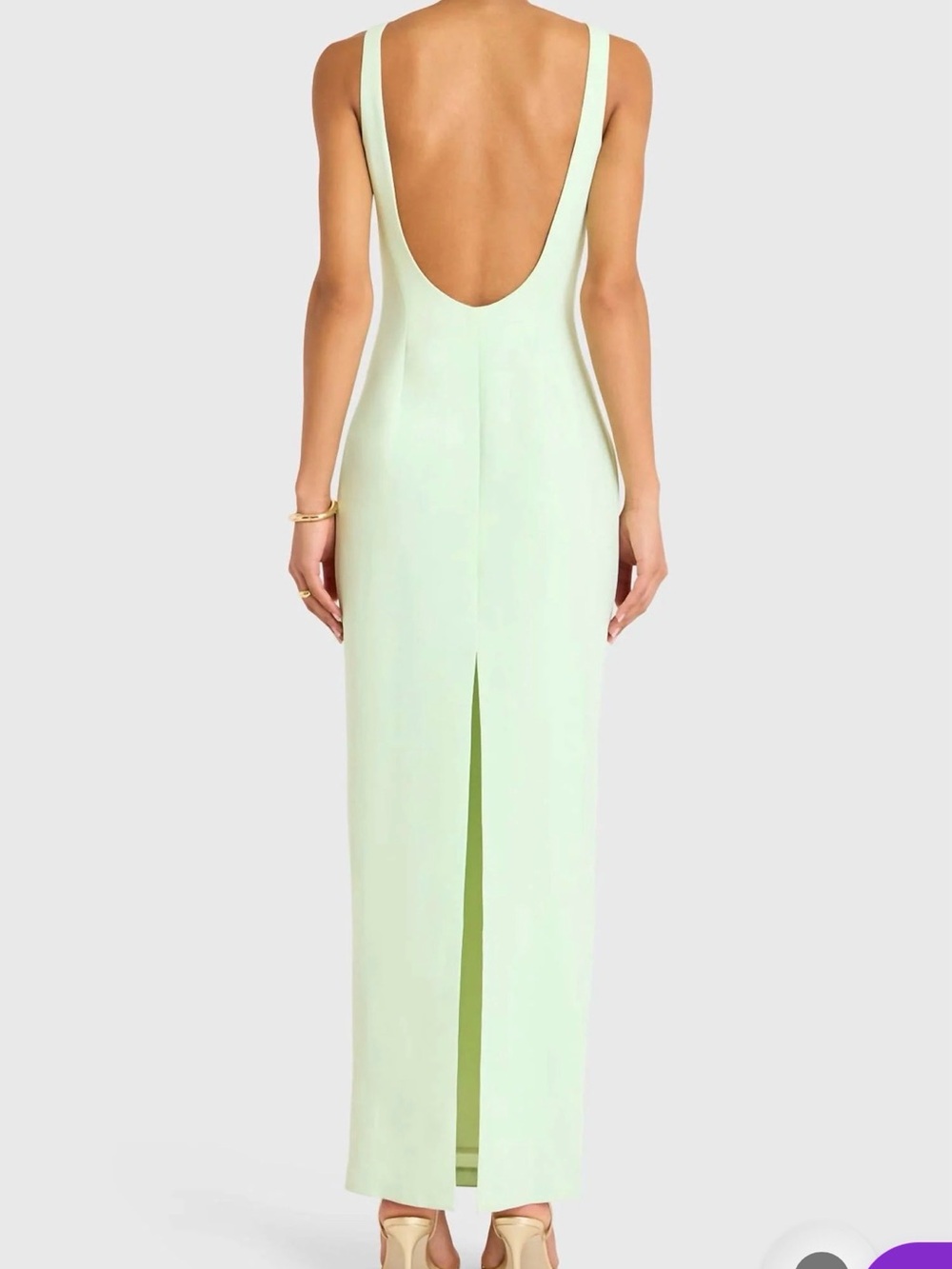 Amanda Uprichard Hypermint Marbella Maxi Dress - Picture 2 of 5